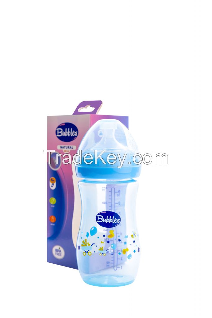 Natural Baby Feeding Bottle without Hand 280ml