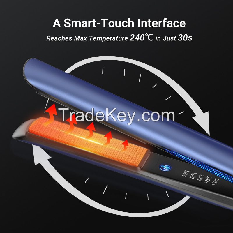 MCH hair straightener with 3D plate