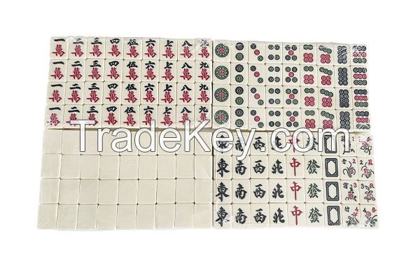 Teeth Yellow Customized Vietnamese Melamine Mahjong