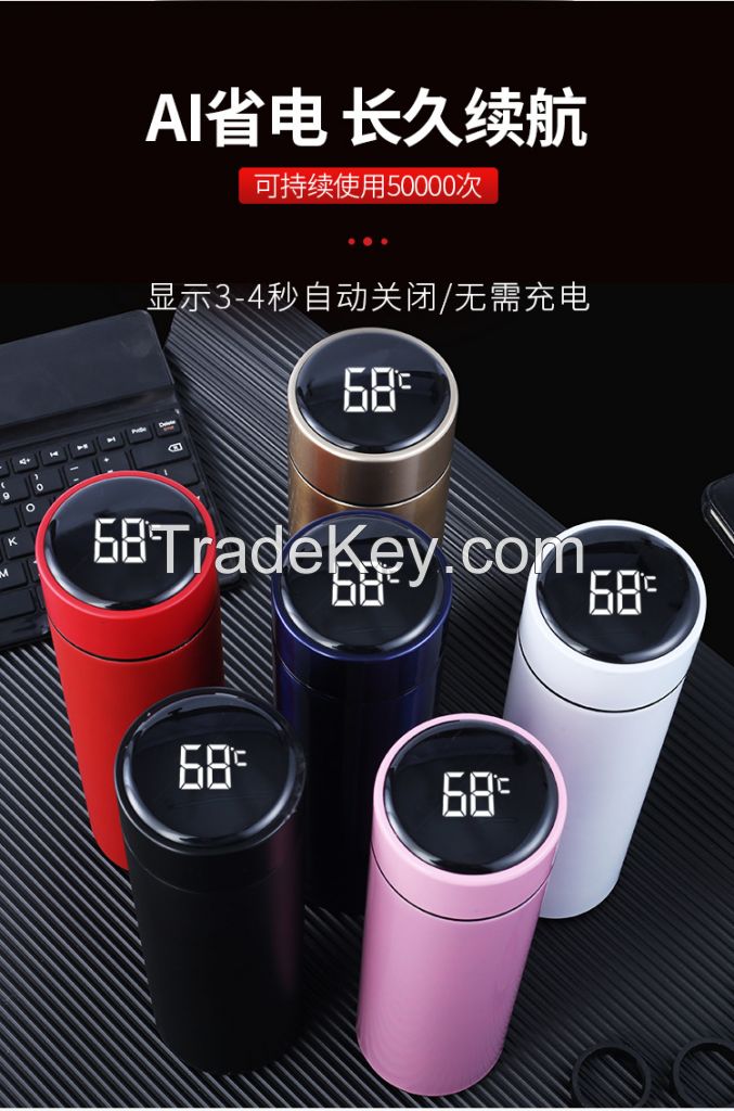 Wholesale Temperature Bottle Show 500ml304 Stainless Steel Travel Coffee Mugs Drinking Water Bottle Insulated Flask