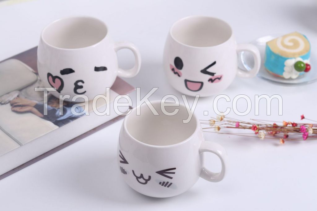 New products creative design matte nordic unique tea cup ceramic coffee custom mug with butterfly handle