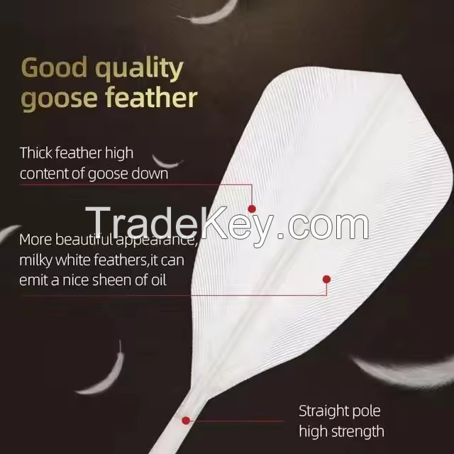 Factory supply Taiwan fiber cork white color 12pcs/tube durable goose feather badminton balls