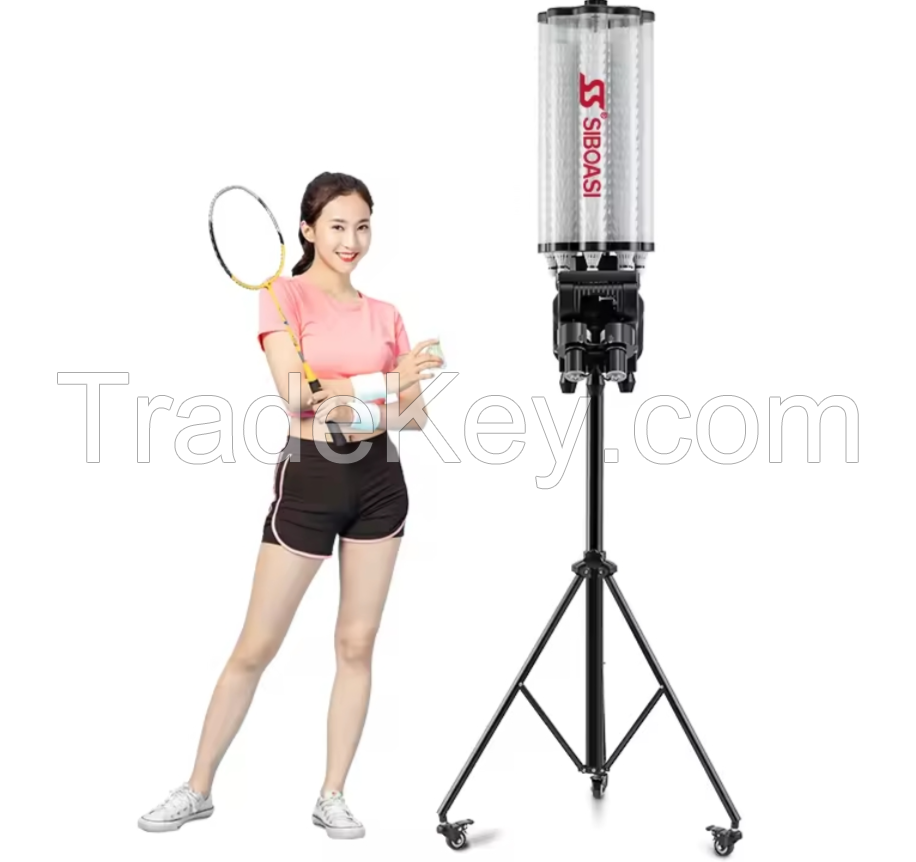 2024 Best selling siboasi badminton training machine automatic badminton shuttlecock machine badminton machine manufacture