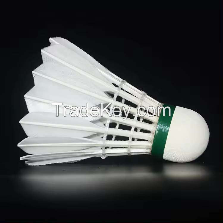 BWF Tournament Level Grade Super Class Goose Feather badminton shuttlecock for Professional Player Training