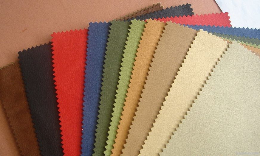 Synthetic / artifical Leather PVC/PU Sky / foam leather cloth