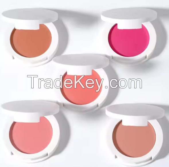 Face Blush Palette Custom Private Label Light Delicate Blush Cream Blusher