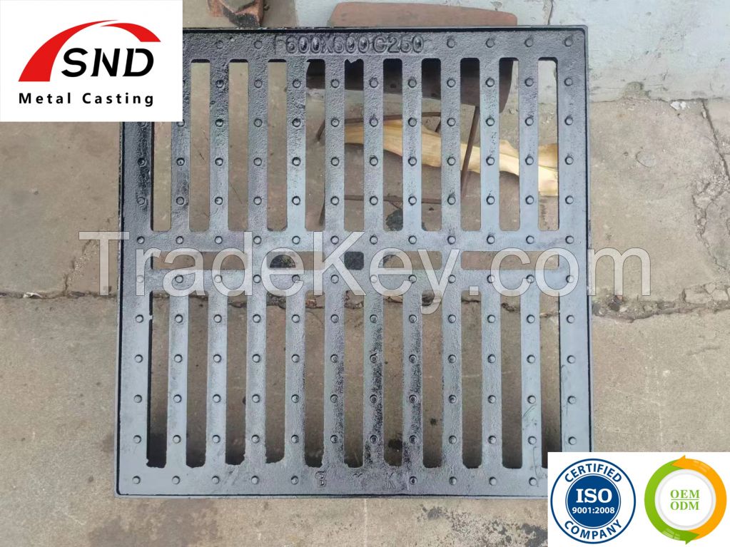 Heavy Duty Flat and Round Ductile Casting Iron Gully Grating C250