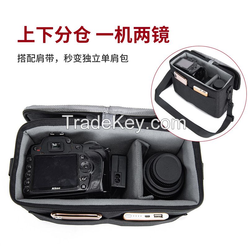Digital Portable Video Bag, Nikon Men's and Women's Camera Backpack, Nylon Multifunctional SLR Backpack