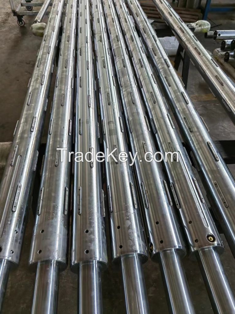 Aluminum lug type air expanding shaft for roller material
