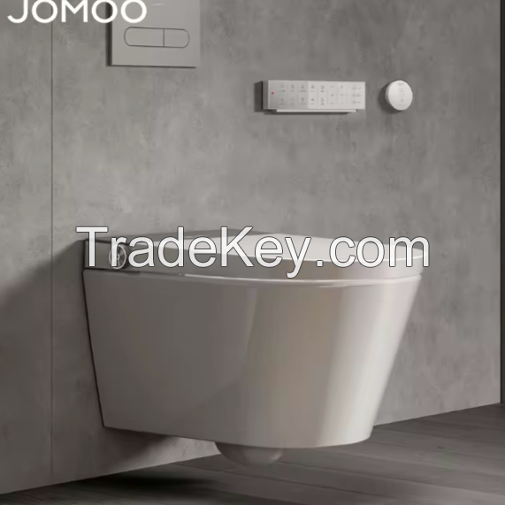 JOMOO Wall Hung Mounted Smart Toilet External Remote Button ECO Flush Siphon Flushing Toilet Wiht Concealed Toilet Tank