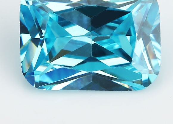 Rectangular chamfer Colored zircon Artificial gemstone cubic zirconia