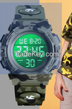 Moment beauty children's electronic watch color light led watch student multifunctional waterproof sports watch electronic watch wholesale