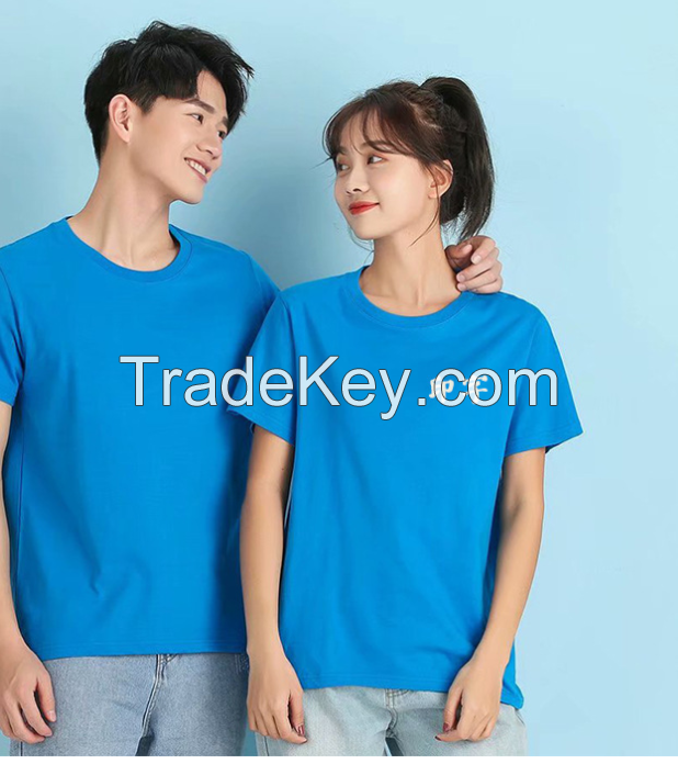 1688New round neck short sleeved T-shirt, advertising culture shirt, printing, enterprise activity team, work clothes, logo printing, wholesale