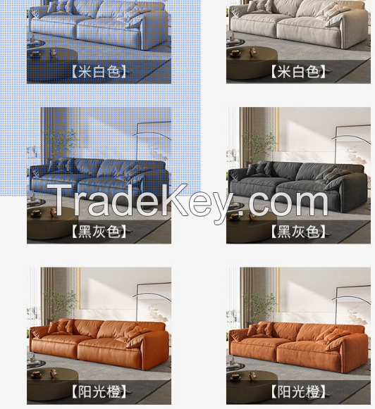 Three person sofa, Italian Baxter fabric sofa, living room, small unit, internet famous technology fabric sofa