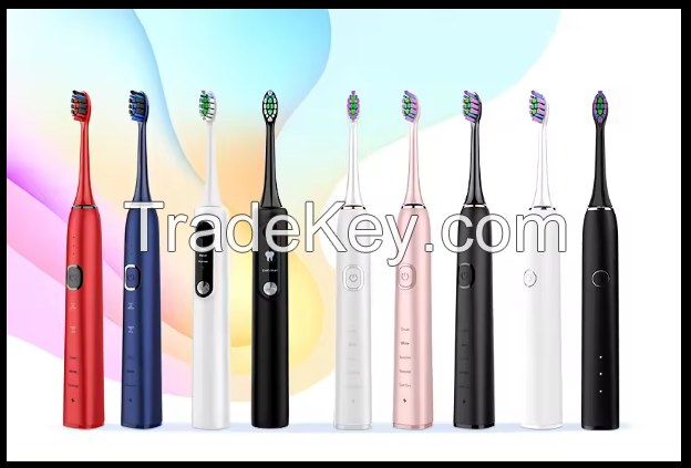 JIDENG electric toothbrush IPX7 Waterproof smart sonic Electric Toothbrush rechargeable vibrating automatic toothbrush popular new model in 2024