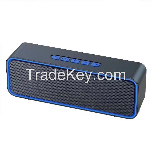 Bluetooth Speaker 360 Stereo Outdoor Fm Tf Card U Disk Audio Portable Mini Subwoofer Gift Cheap Wireless Speaker