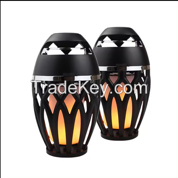 New Outdoor Lanterns Speaker Flame Lights Bluetooth Speaker Waterproof Speaker Wireless bt 5.0 For Patio Yard Party