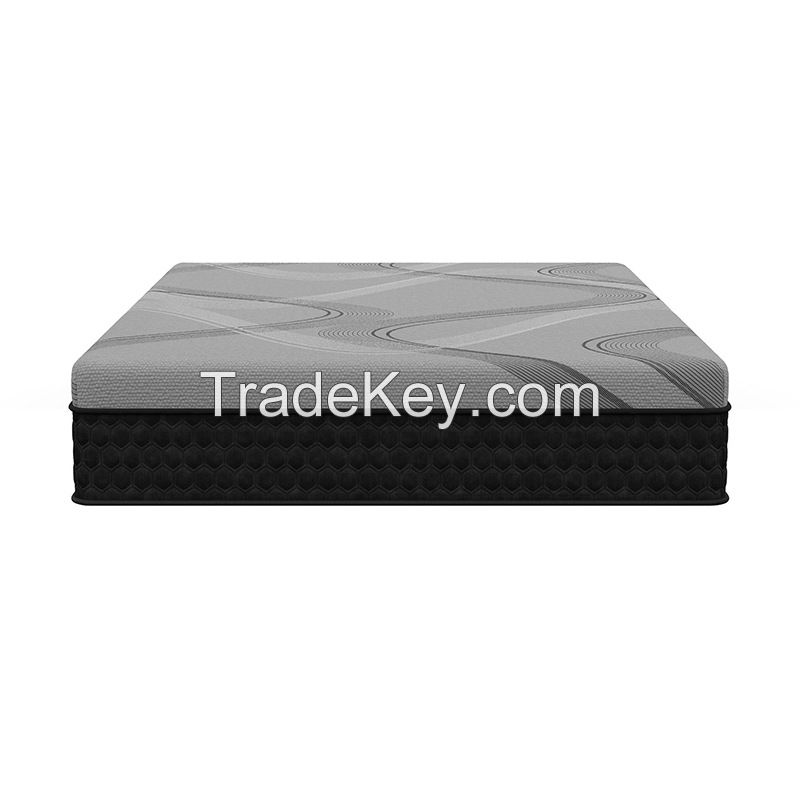 Honeycomb massage natural latex mattress 3D Simmons nine independent bag spring mute removable and washable factory customization.