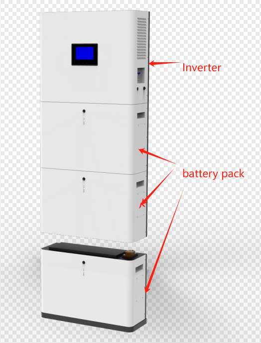 Solar energy storage battery bank/Lifepo4 battery pack Inverter+battery all-in-one system,Plug and play,10 year warranty