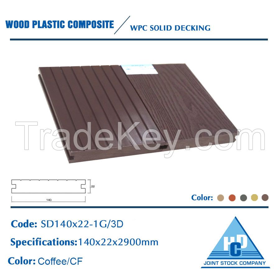 Wood plastic composite decking High quality Reasonable Price