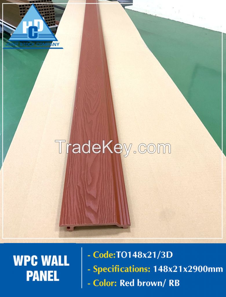 Wood plastic composite cladding panels High quality Reasonable Price