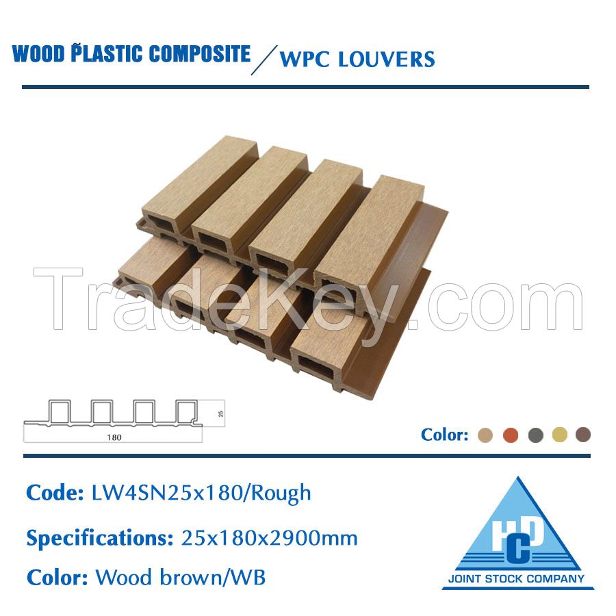 Wood plastic composite fluted panels High quality Reasonable Price