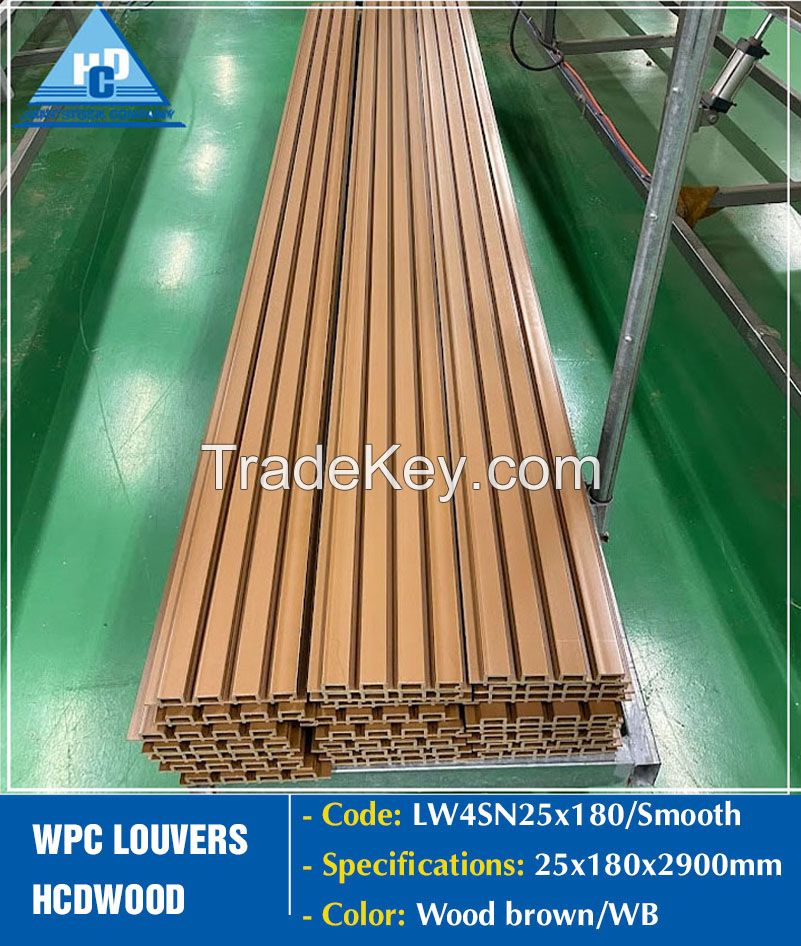 Wood plastic composite fluted panels High quality Reasonable Price