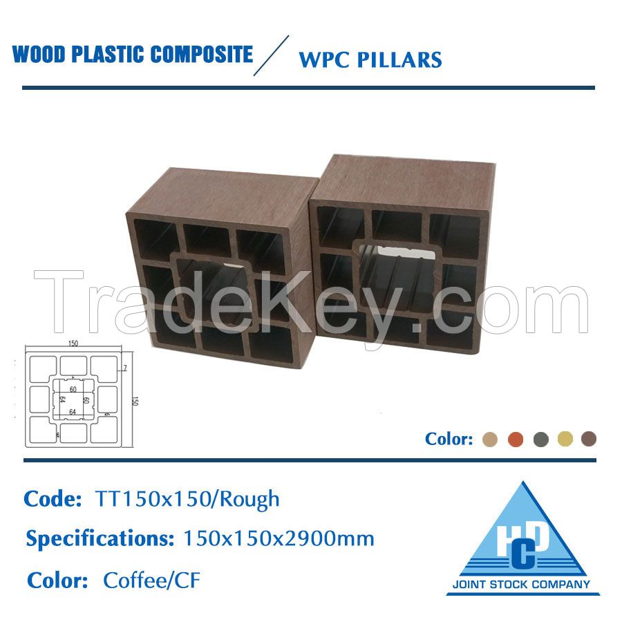 Wood plastic composite pillar High quality Reasonable Price