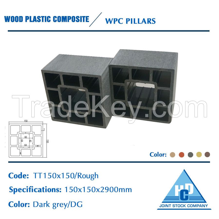 Wood plastic composite pillar High quality Reasonable Price