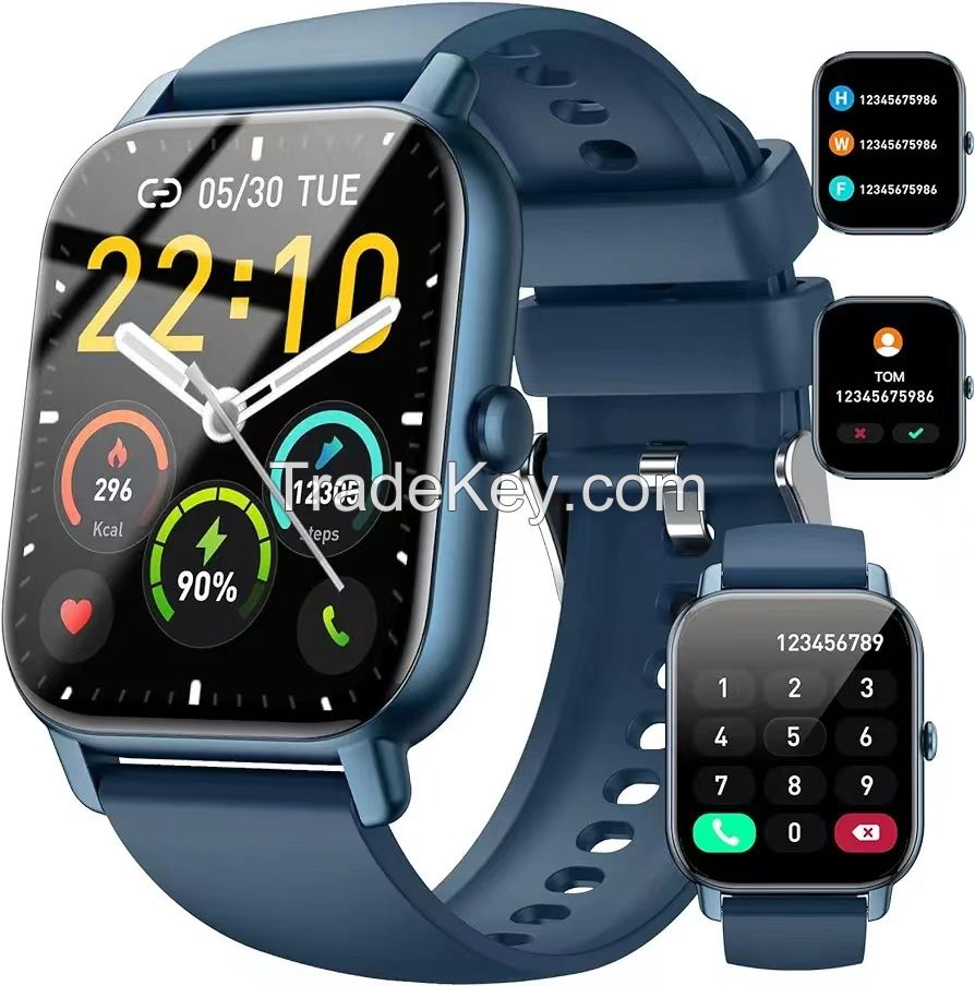 Smart Watch 1.85&quot; Smartwatch for Men gs6 Waterproof, 100+ Sport Modes, Fitness Activity Tracker, Heart Rate Sleep Monitor, Pedometer, Smart Watches for Android iOS