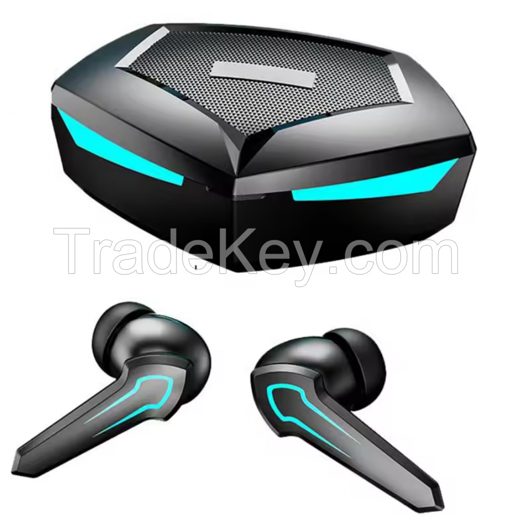 New HR Gaming Earbud In Ear Mobile Phone Breathing Light Earphone Bass Stereo HD Mic Wireless In-ear Headset For Gamer