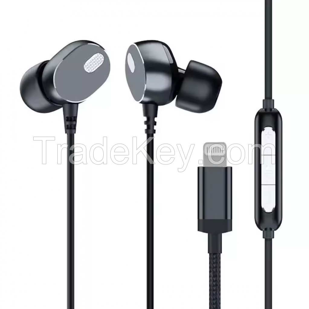 8 pin HR  earphone headset for iphone