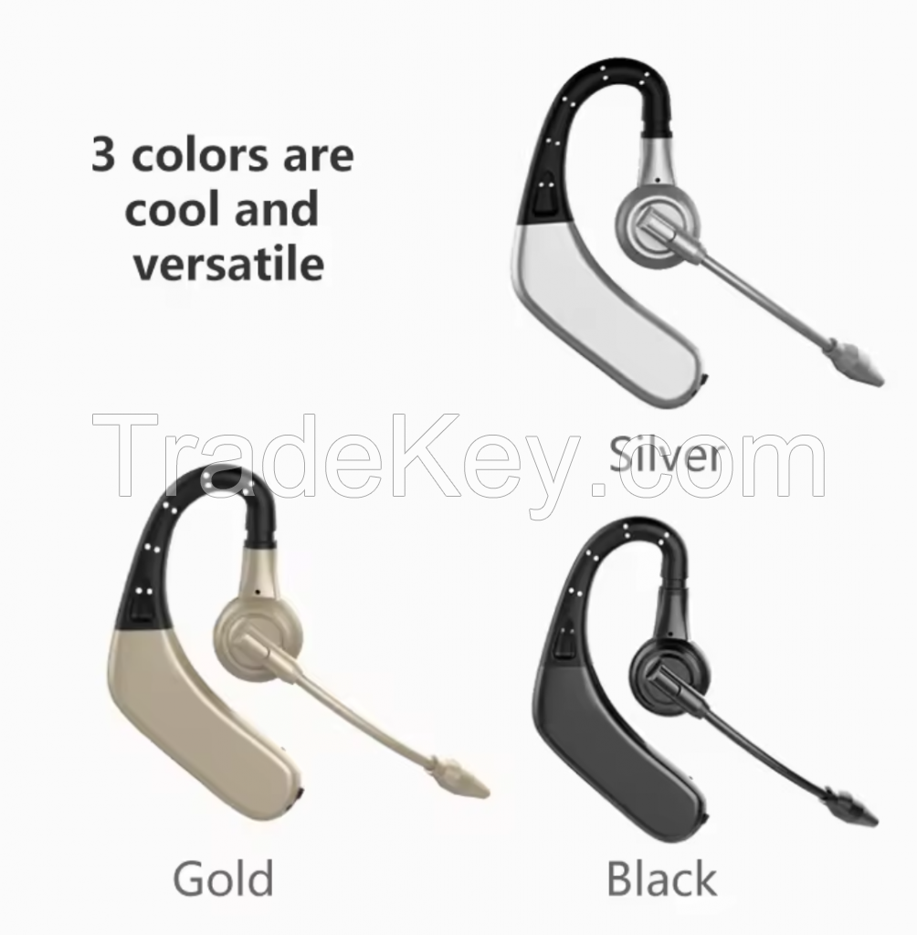 Wireless Bluetooth Single-ear Headset HR waterproof earphones