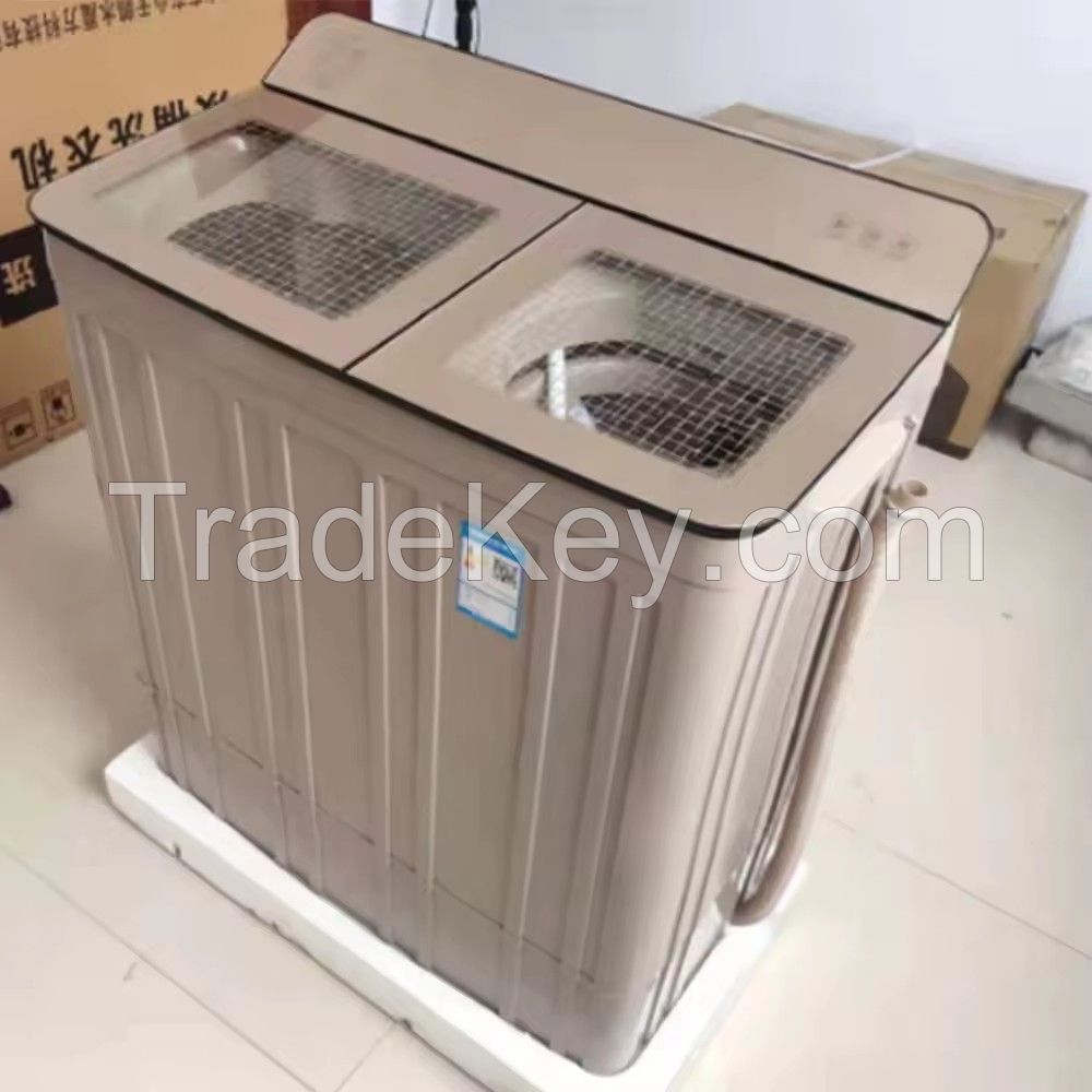 Multifunctional Semi Automatic Washers 15Min Wash Timer Design Twin Bucket 18kg Washing Machine