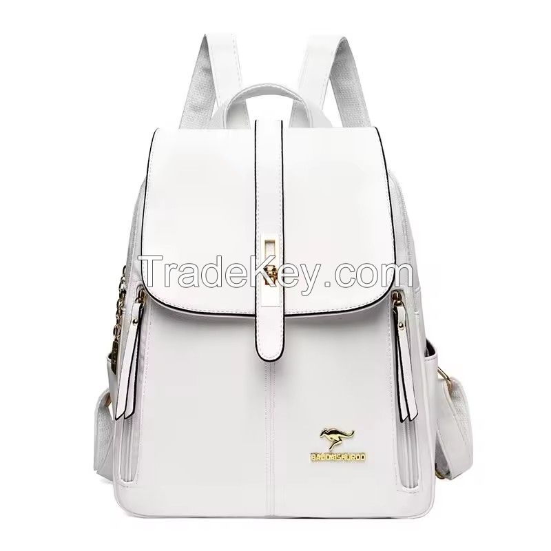 Backpack women's 2023 new Korean fashion ladies backpack all-match large-capacity single-shoulder casual bag