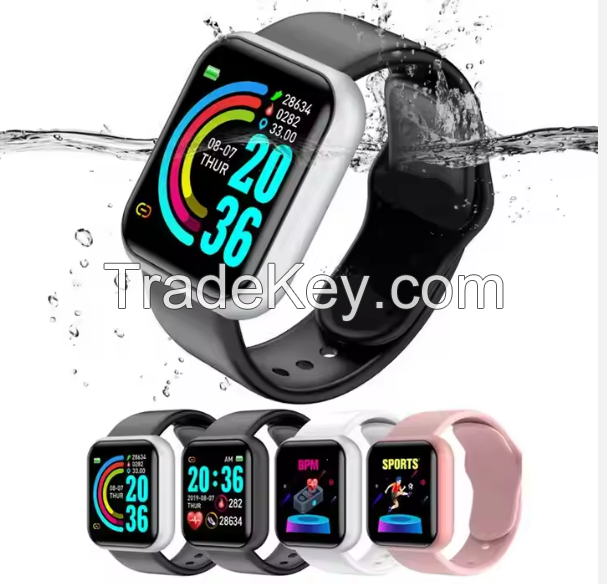 Y68 smart watch D20 Men Women Blood Pressure Fitness Trackers Bracelet Smart Clock Waterproof D20 Y68 Smartwatch