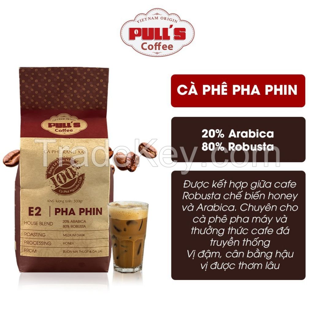 Coffee E2 80% Robusta Honey - 20% Cau Dat Arabica