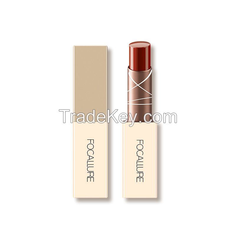 Matte gold tube lipstick, not easy to improve color decolorization of girls