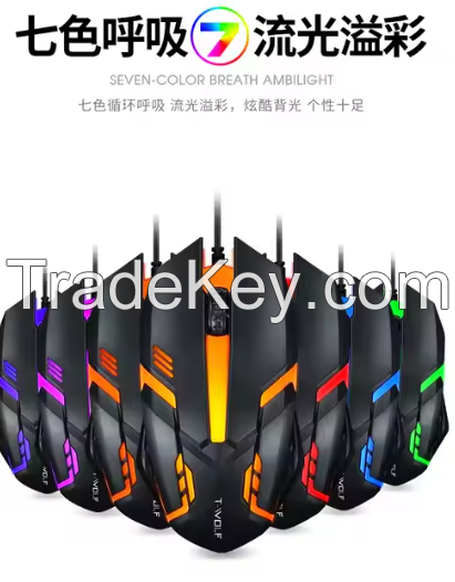 V1-1 USB 2.0 Wired Optical Mouse, Home Office, Business Notebook, Desktop Computer, Tablet Gaming, Mouse