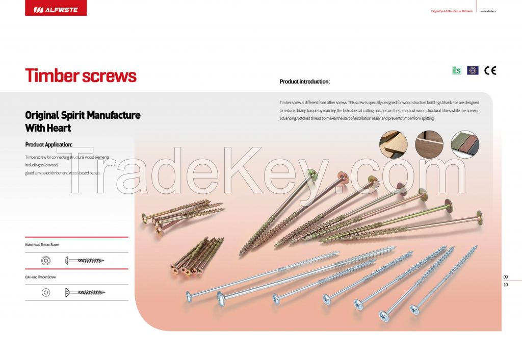 ETA CE  ICC-ES Wood screws 13-400mm