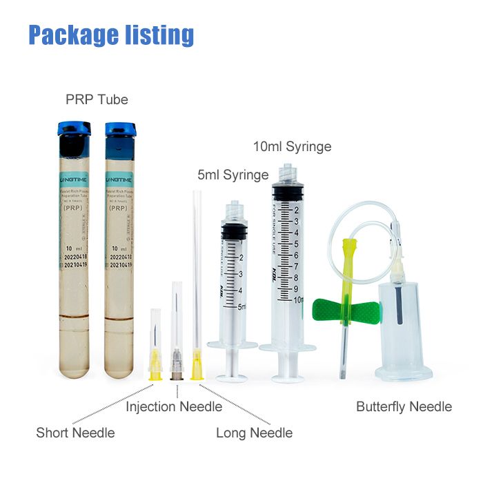 Platelets-rich plasma prp tube with gel 10ml prp kit for knee injection