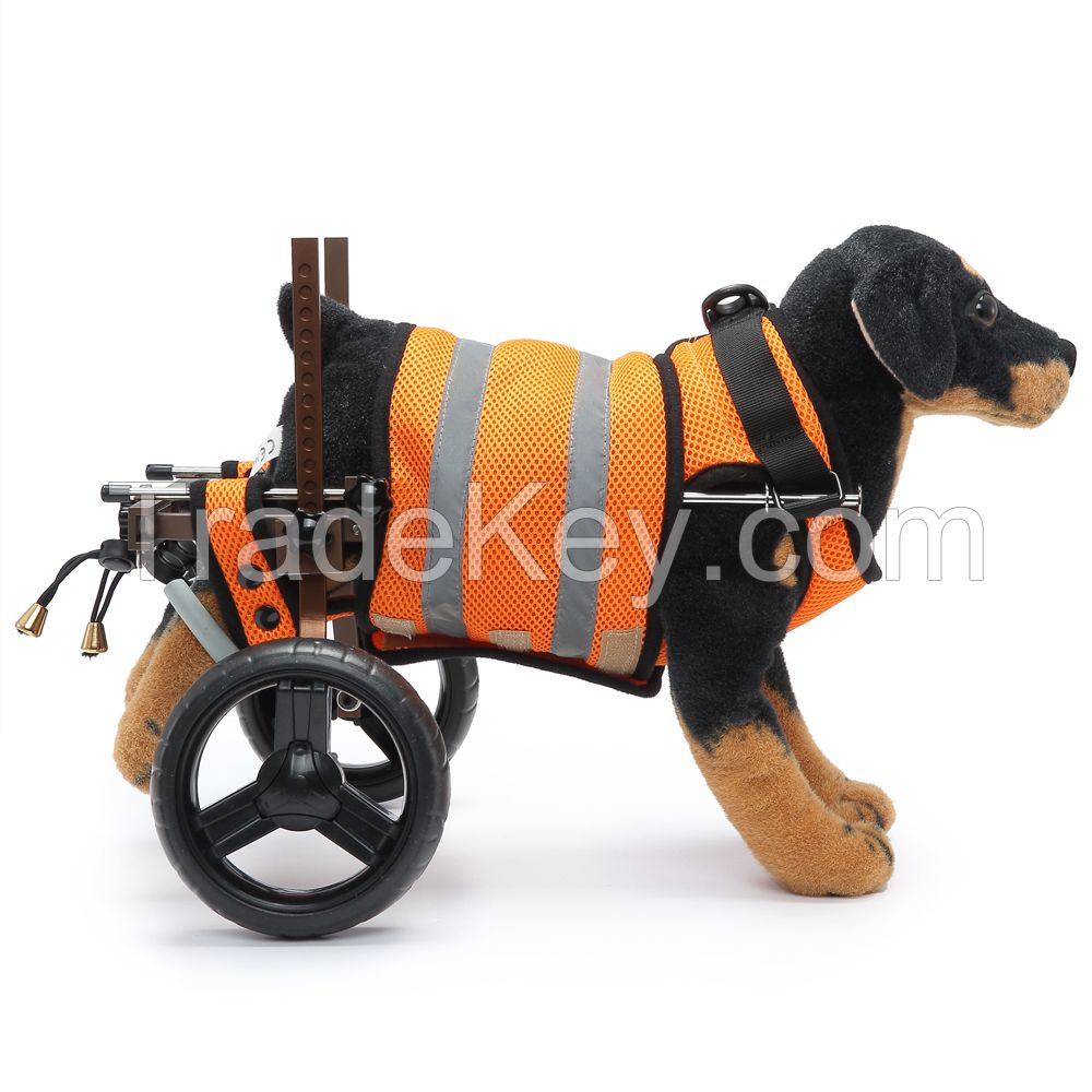 Dog supplies pet two wheeled scooter rehabilitation walking assistance vehicle puppy disability vehicle,