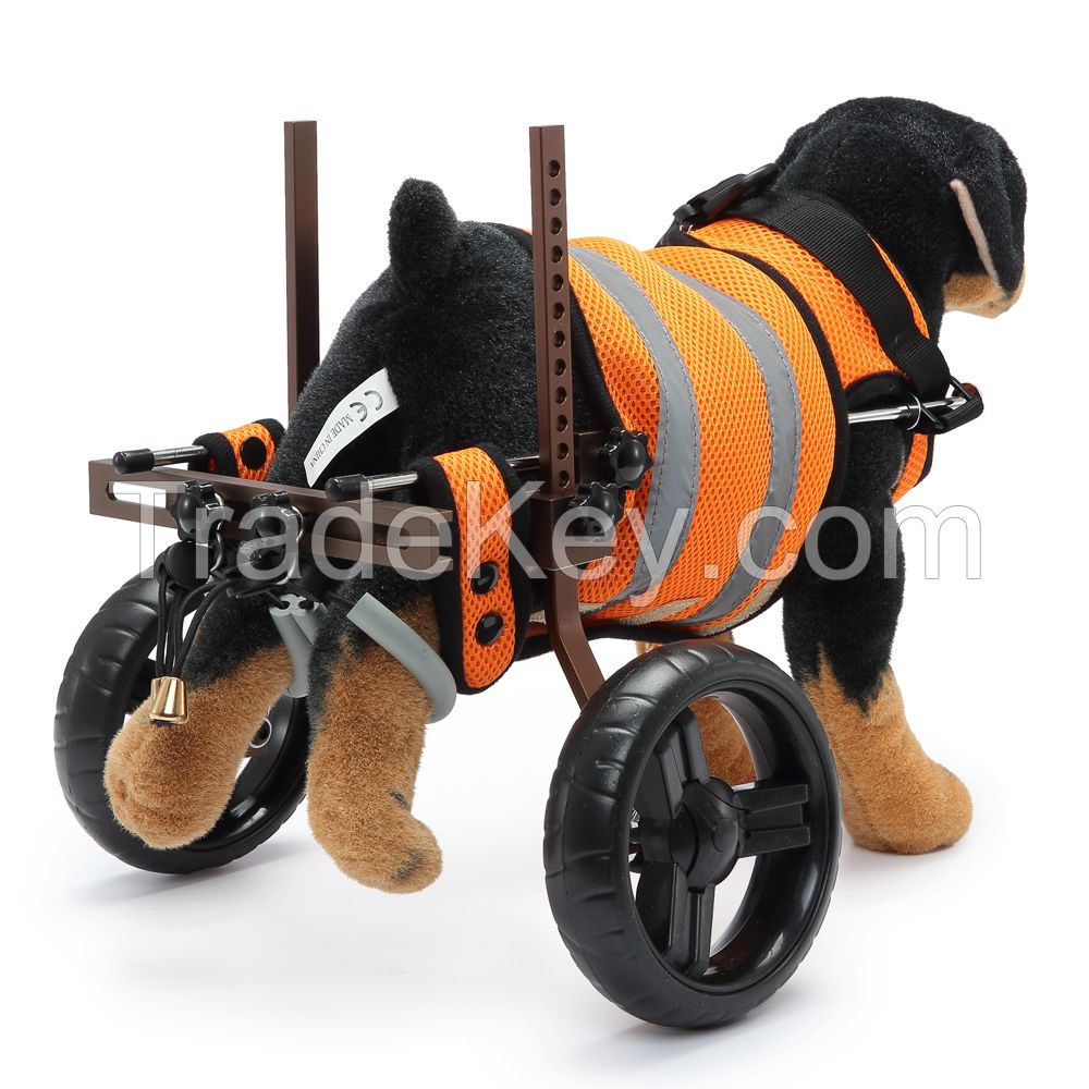 Dog supplies pet two wheeled scooter rehabilitation walking assistance vehicle puppy disability vehicle,