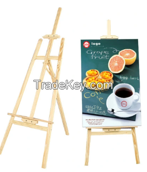 Wooden Easel Stand Angle and Height Adjustment for Canvas Display
