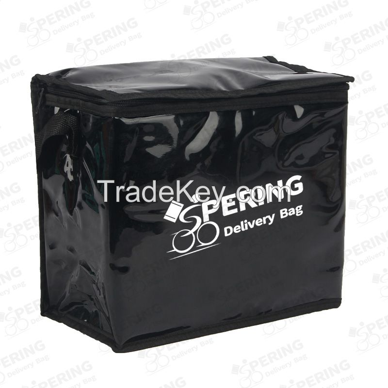 Custom 500D Oxford Large Capacity Customizable 50 cm uBer Eat Food Delivery Bag With Advertising