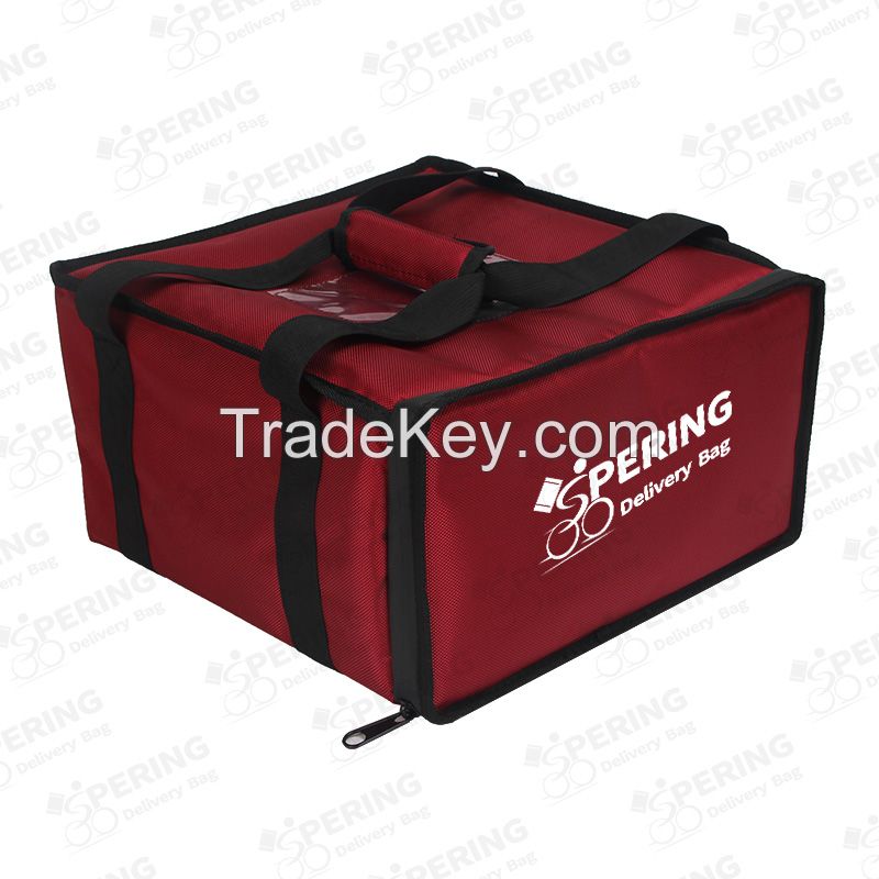 Custom 500D Oxford Large Capacity Customizable 50 cm uBer Eat Food Delivery Bag With Advertising