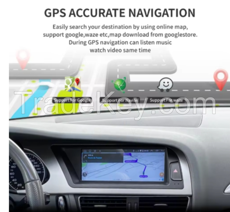 8.8 Inch Android System Car Radio For Audi A4 B8 2009-2016 WIFI SIM 8+128GB RAM Carplay GPS Navi Ste