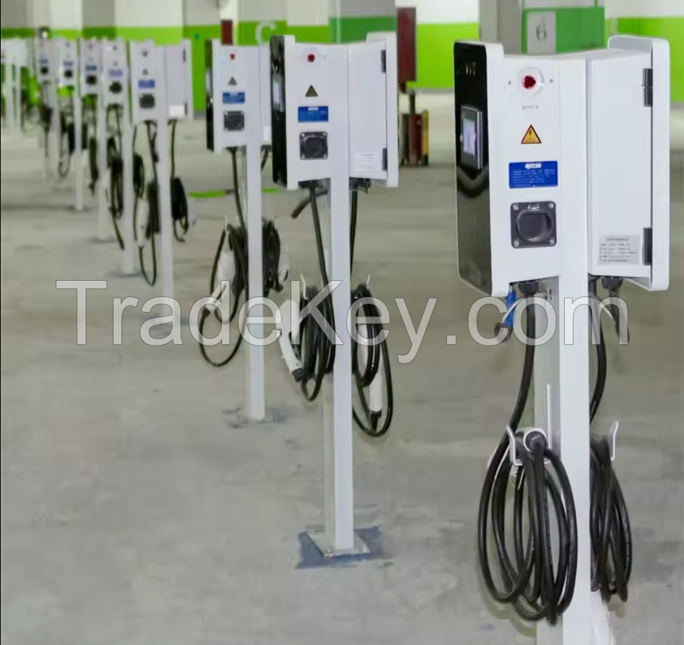 New energy vehicle ce approved ac input wall mount smart ocpp type 2 7kw 22kw 32a charging pile