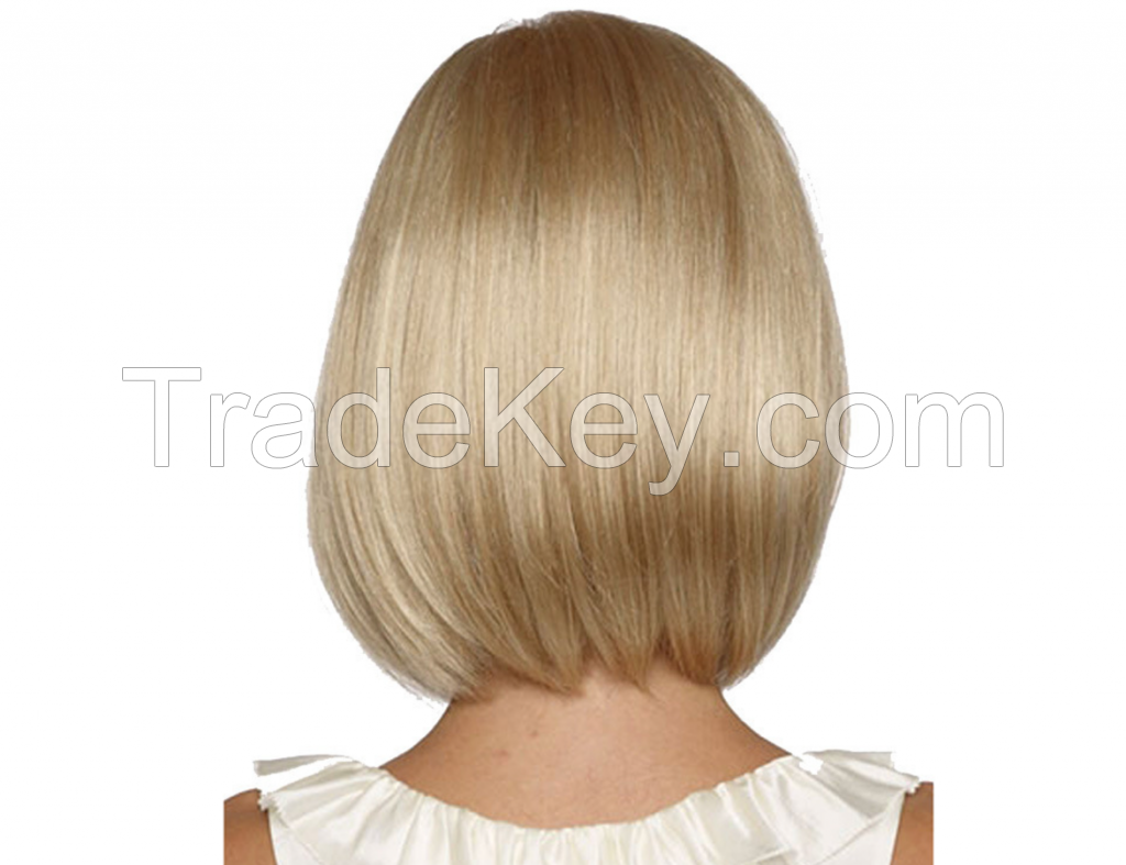 Women&#039;s short natural hair straight wig daily wear wig