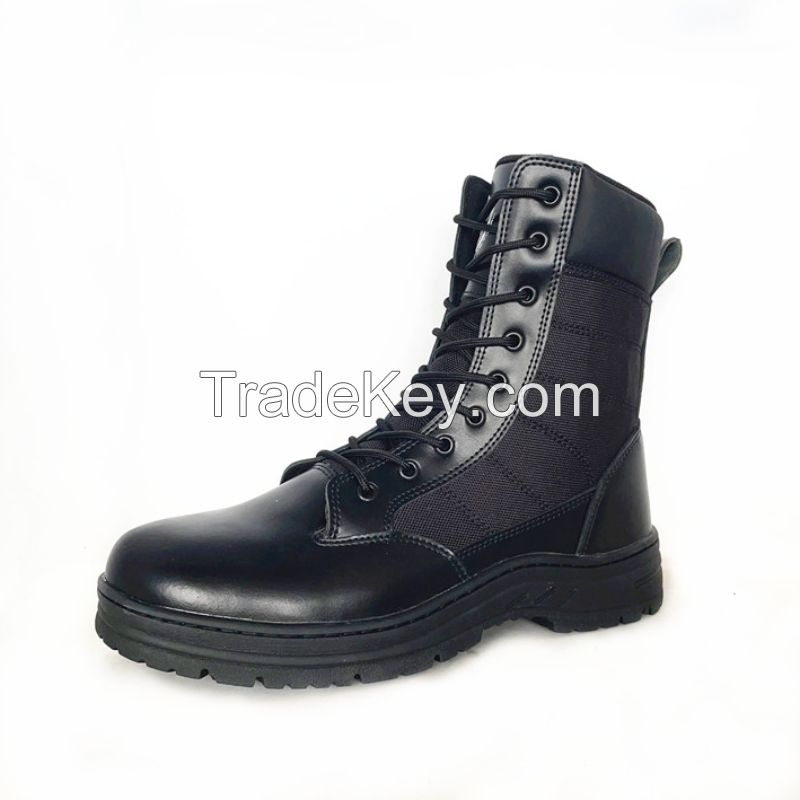 Men injection construction military army tactical black boots